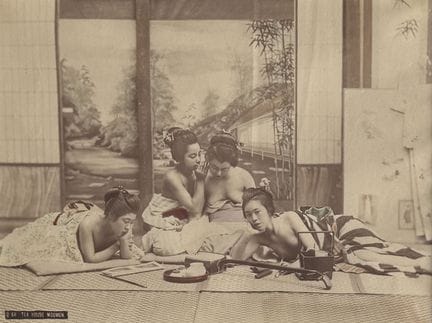 JAPON
Prostituées Japonaises, Maison du Thé, ca.18