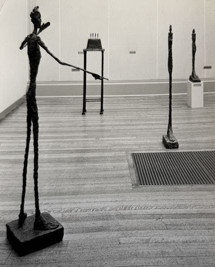 ALBERTO GIACOMETTI 
Exposition des sculptures d'Al