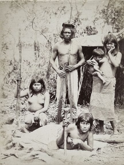 EXPÉDITION SUR LE FLEUVE PARAGUAY - AMÉRINDIENS 
C