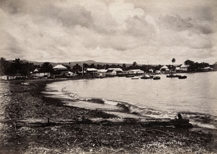 ÎLES SAMOA - THOMAS ANDREW 1855-1939
Vue d'Apia et