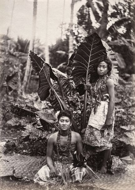 ÎLES SAMOA - THOMAS ANDREW 1855-1939
Couple Samoan