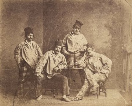ARTISTES
Groupe d'artistes, ca.1860.
Photographie.