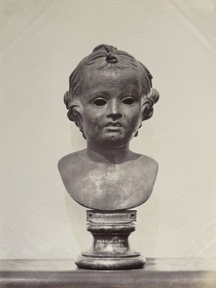 SCULPTURE - CUPIDON
Tête en bronze de Cupidon, ca.