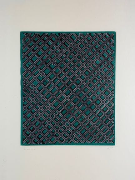 Ed Moses (1926-2018) Lithographie signée et daté 1