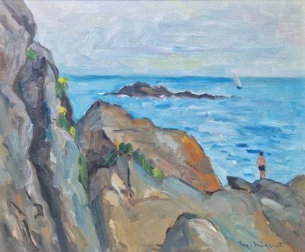 "Marcel NIQUET (1889-1968) Le Baigneur Huile sur p