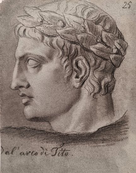 Cornelis Cels (1778-1859) - «Da l'arco di Tito» (D