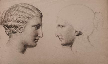 Cornelis Cels (1778-1859) - «Due figure di donne r