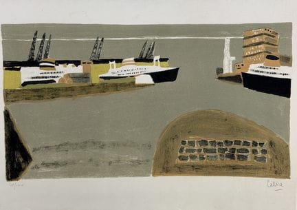Charles LAPICQUE (1898-1988) d’après. Remorqueurs 