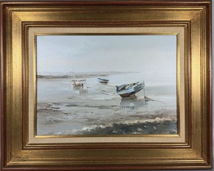 MAYEUX Jean – Yves ( ?) :  « MARINE », huile sur t