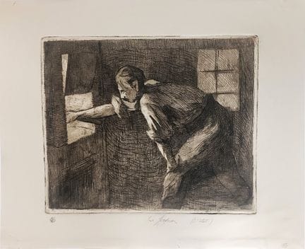 Edmond Delsa (1875-1955) - «Il fabbro» - Stampa – 