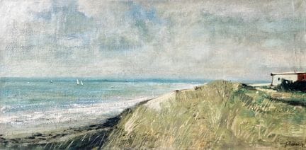 "Jean THOMAS (1923-2019) Au-dessus de Honfleur, 19