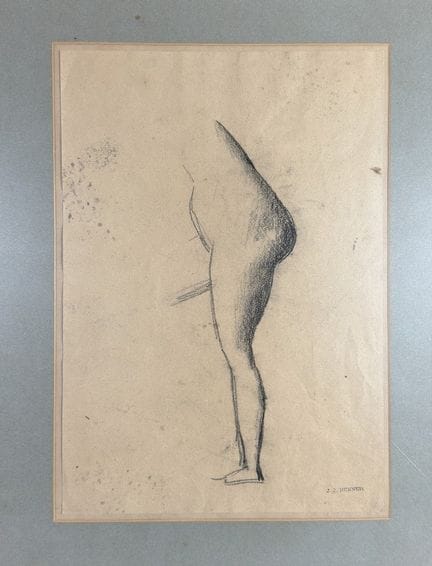 Jean Jacques HENNER (1829-1905) Etude de femme nue