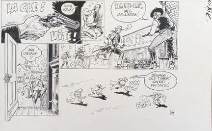 Anonyme - Planche originale de BD – Encre – 32,5 x