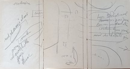 Raoul Dufy (1877-1953) – Lotto di 3 disegni «Proge