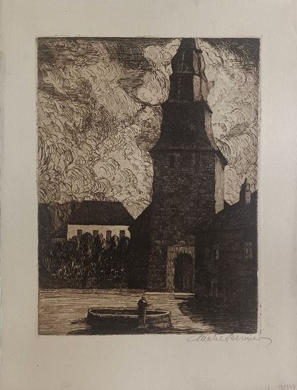 Michel Bernier (1888-1942) - «Piazza della chiesa»