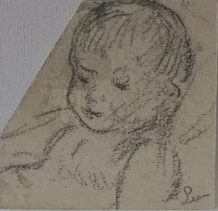 Maximilien Luce (1858-1941) - «Bambino sdraiato» -