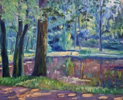 "André-Eugène COSTILHES (1865-1940) Sous-bois symb