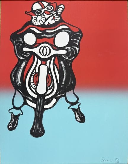 Charles SEMSER (1922-2011) Sans titre. Lithographi