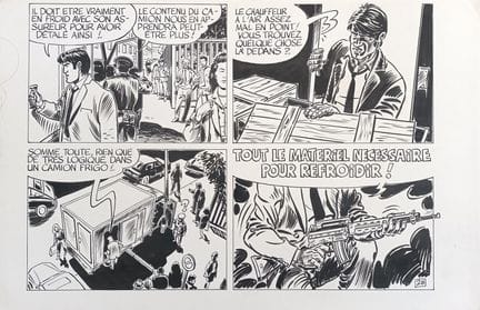Anonyme - Planche originale de BD – Encre – 32,5 x