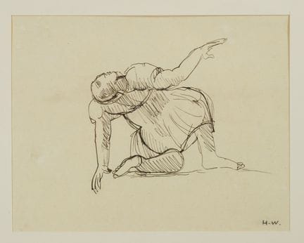Henry DE WAROQUIER (1881-1970) Personnage Dessin à