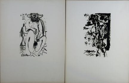PICASSO (1881-1973) d’après. 4 planches tirées du 