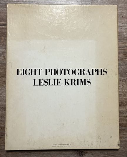 Krims, Leslie Eight Photographs. Doubleday & Compa