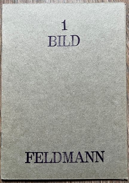 Feldmann Hans-Peter 1 Bild (Coat)
Chez l’auteur, 1