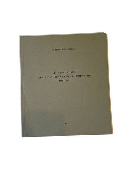 Boltanski Christian  Liste des artistes ayant part