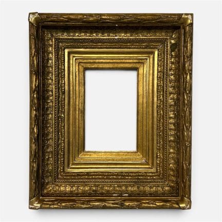CADRE  du XIXe siècle, en bois et plâtre dorés. Qu