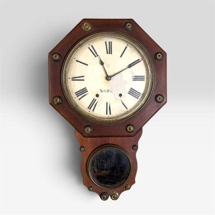 HORLOGE MURALE  Américaine, XIXe siècle, fabricant