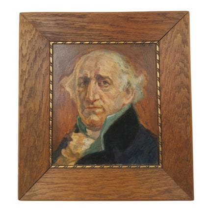 PORTRAIT D'UN HOMME Peinture à l'huile sur bois. R