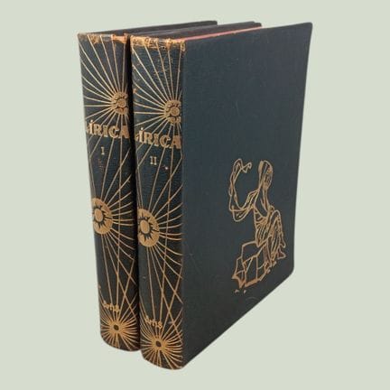 LUIS DE CAMÕES. LÍRICA Lisbon, 1959. In-4º, 2 vols