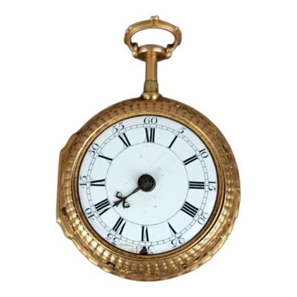RELOJ Reloj de bolsillo del siglo XVIII con caja d