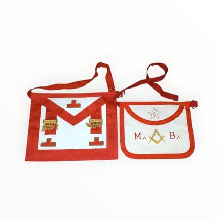 TWO MAÇONIC APRONS Two Scottish Rite Master's apro