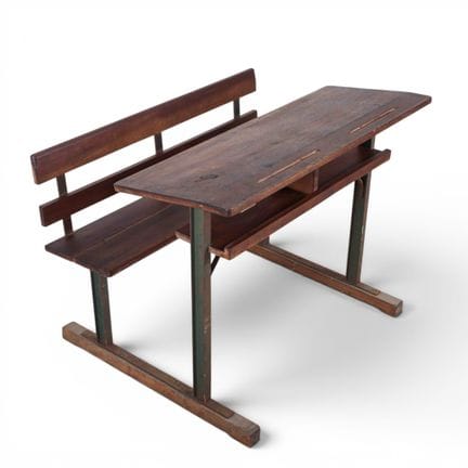 SCHOOL DESK - Banco scolastico a due posti. Produz