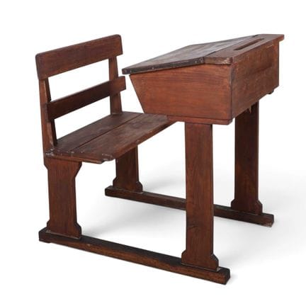 SCHOOL DESK - Banco scolastico in legno massello c