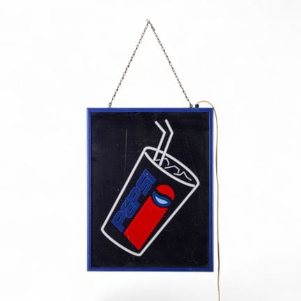 INSEGNA PUBBLICITARIA PEPSI - Insegna luminosa ori