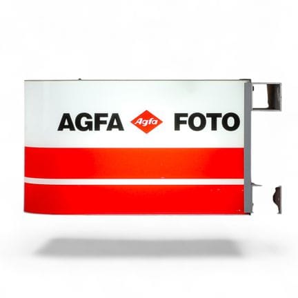 INSEGNA PUBBLICITARIA AGFA FOTO - Insegna luminosa