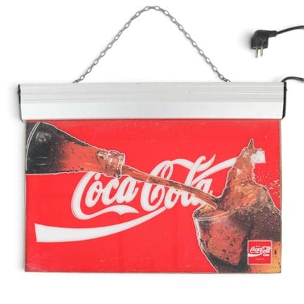 INSEGNA PUBBLICITARIA LUMINOSA "Coca-Cola" - Inseg