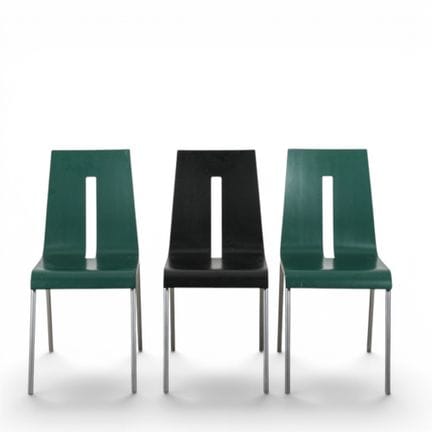 SET DI SEDIE  - Set di tre sedie con struttura in 