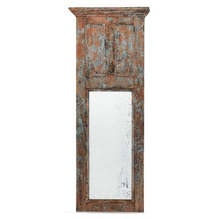 MIRROR - Vecchia porta in legno massello con tracc