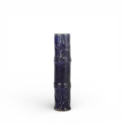 VASO DI BAMBÙ - Ceramica cinese smaltata con decor