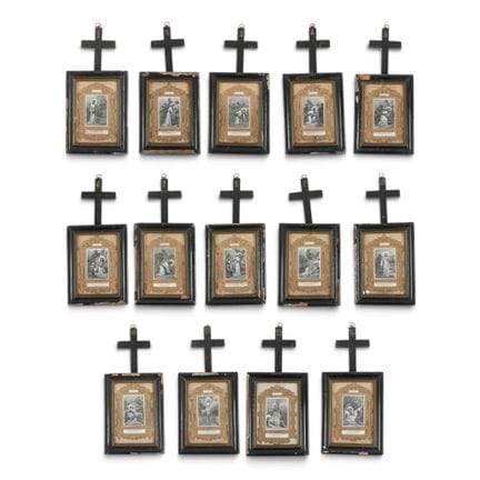 SET DEVOTIONALE DELLA VIA CRUCIS - Set di 14 dipin