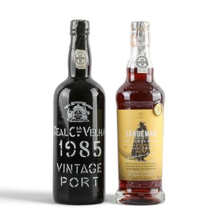 PORTWEIN – Set mit zwei Flaschen Portwein: eine Fl
