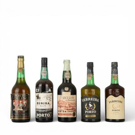 PORTWEIN – Set mit fünf Flaschen Portwein: Cintra 