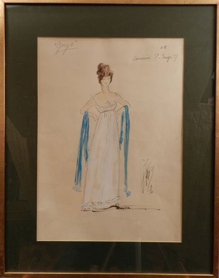 伊冯娜·布莱克——电影《戈雅：孤独的故事》中的女性戏服设计 - 该服装设计图出自电影《戈雅：孤独的故
