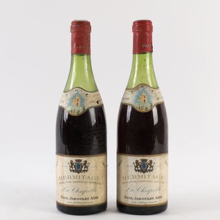 2 bottiglie di HERMITAGE PAUL JABOULET AINÉ 1967