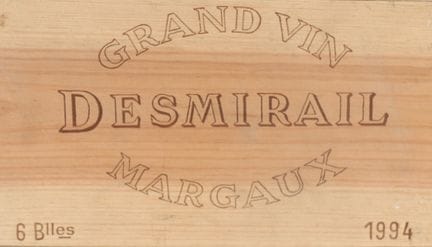 SCATOLA DA 6 BOTTIGLIE DESMIRAIL MARGAUX 1994
Scat