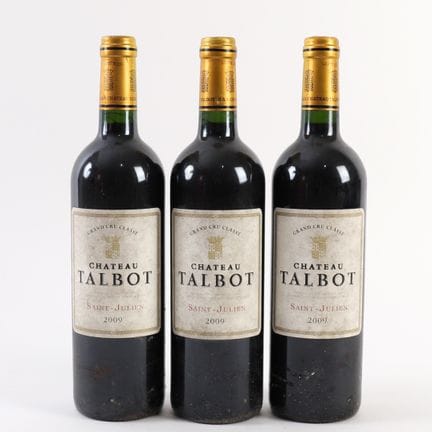 3 bottiglie di CHÂTEAU TALBOT 2009
Saint Julien, G