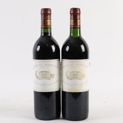 2 bottles of 1985 Château Margaux
A great wine, Fi
